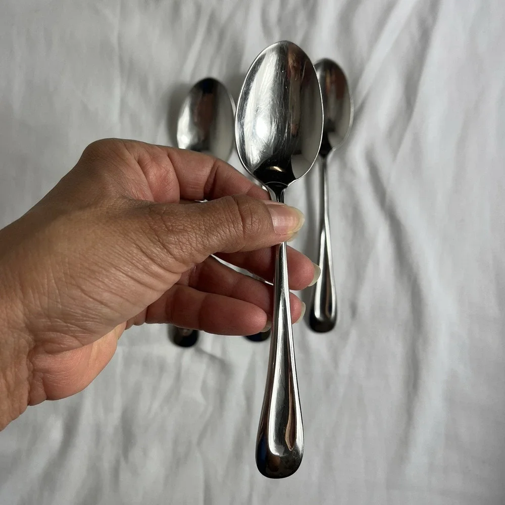 Oneida Small Spoons Set Of 4, made in USA, Stainless Steel